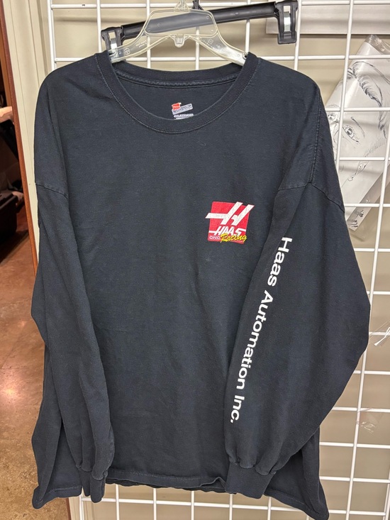 Haas Automation/Racing Long Sleeve T-Shirt Size 3XL Cotton Black